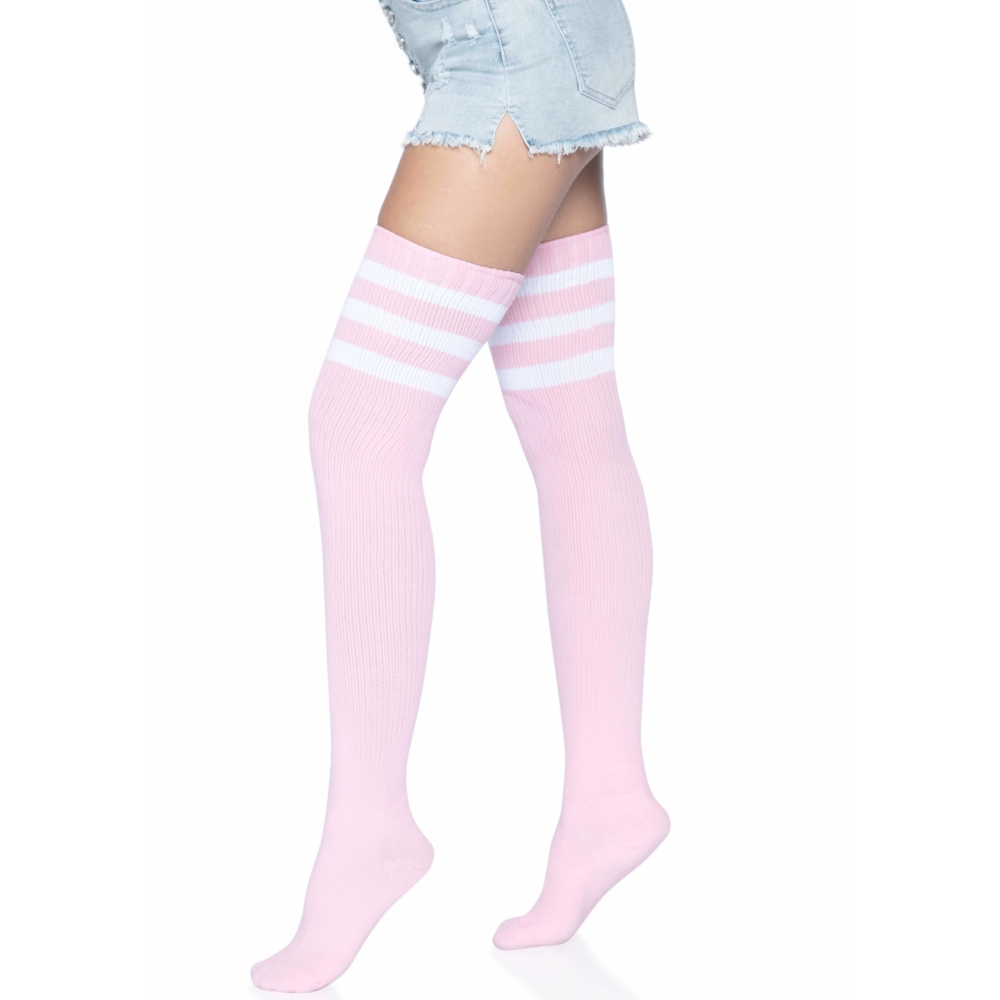 Leg Avenue - Athlete Oberschenkelhohe Strümpfe - Rosa